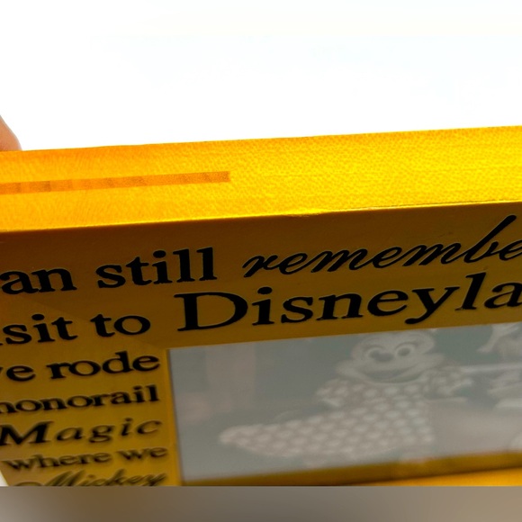 Disneyland “I Can Still Remember the Magic” Wood 4” x 6” Picture Frame, NWT. - Picture 4 of 5